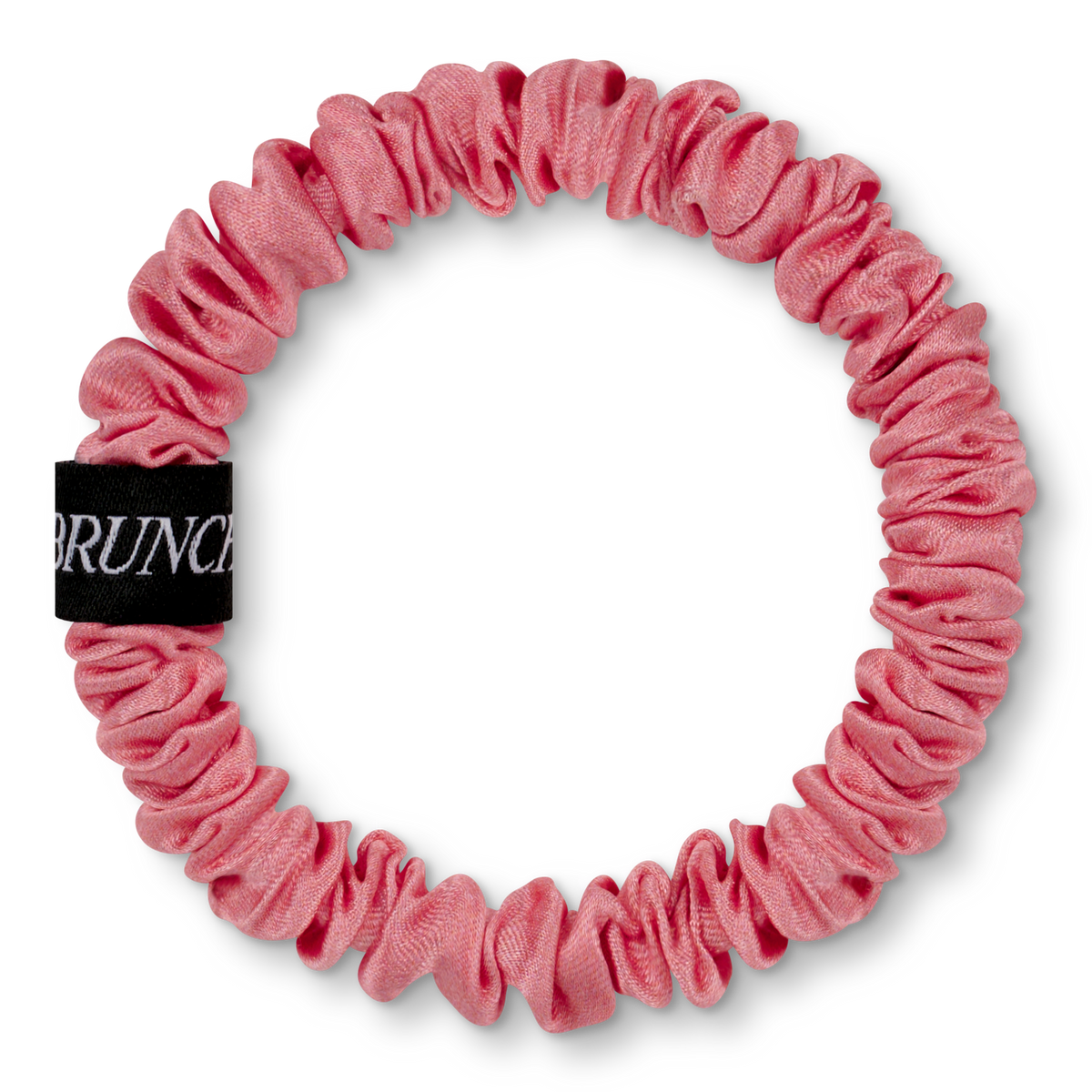 BRUNCHIES® Seiden Scrunchie in Modernem Altrosa aus 100 % OEKO-TEX® STANDARD 100 zertifizierter Maulbeerseide.