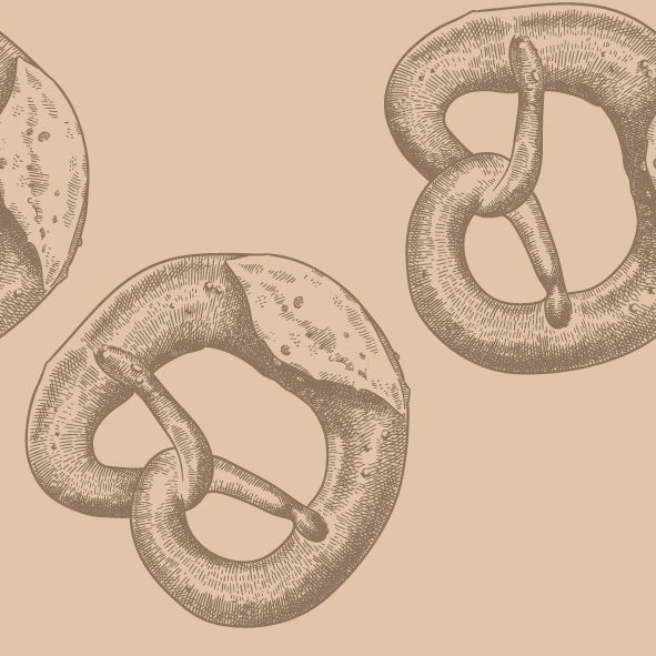 Brunchie made from 100% mulberry silk for fine hair "Pretzel"