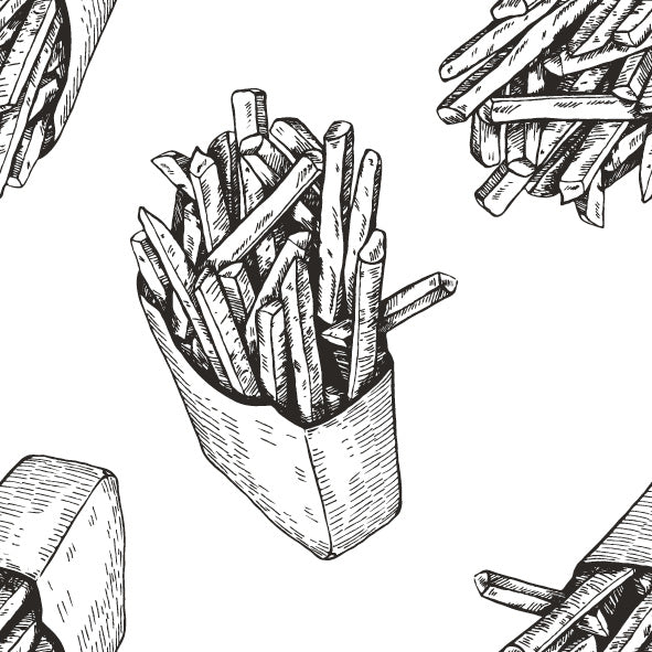 Brunchie aus 100 % Maulbeerseide für lockiges & trockenes Haar "Pommes"