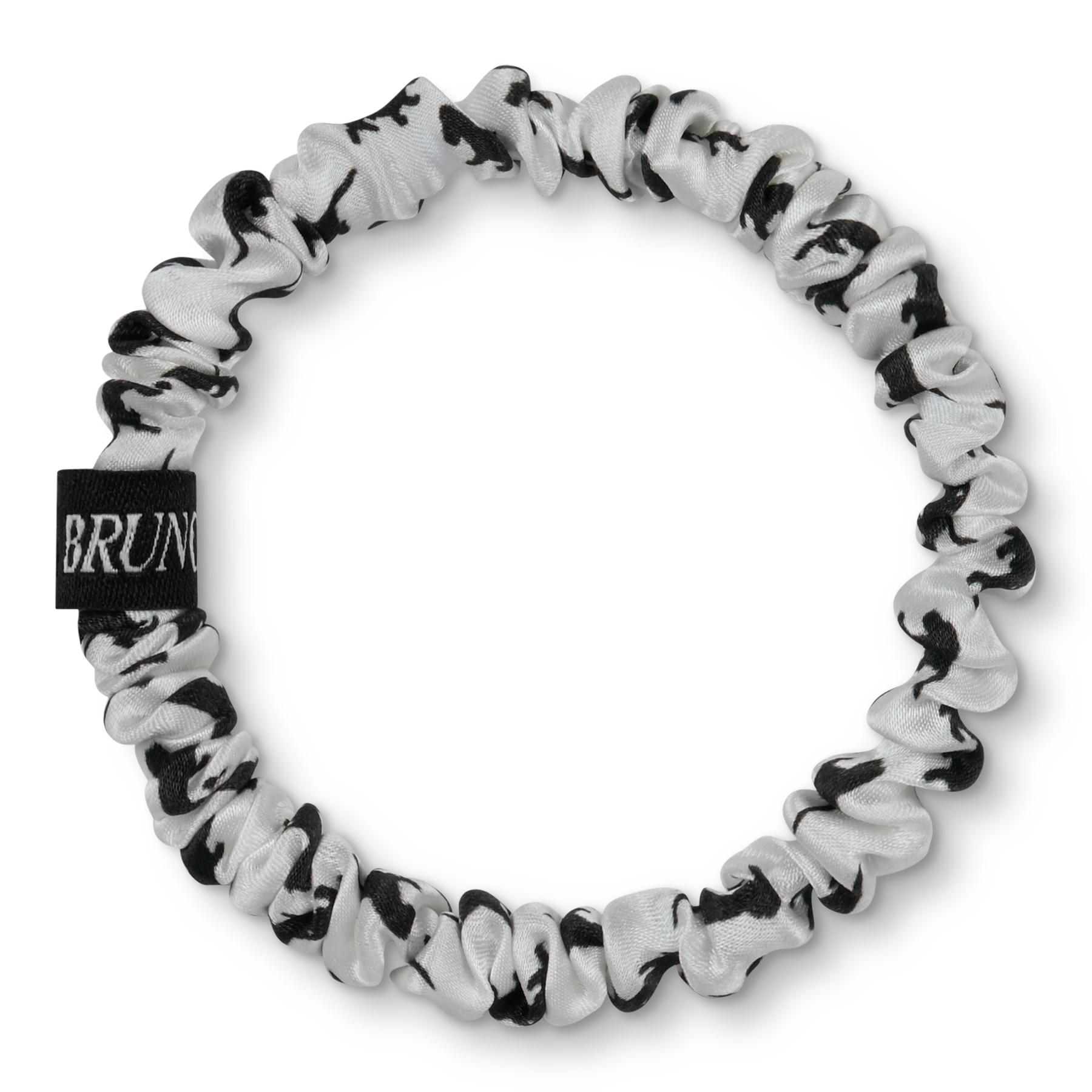 BRUNCHIES® "Dackel" Seiden Scrunchie mit kleinen, niedlichen Dackel Illustrationen für traumhafte Haare