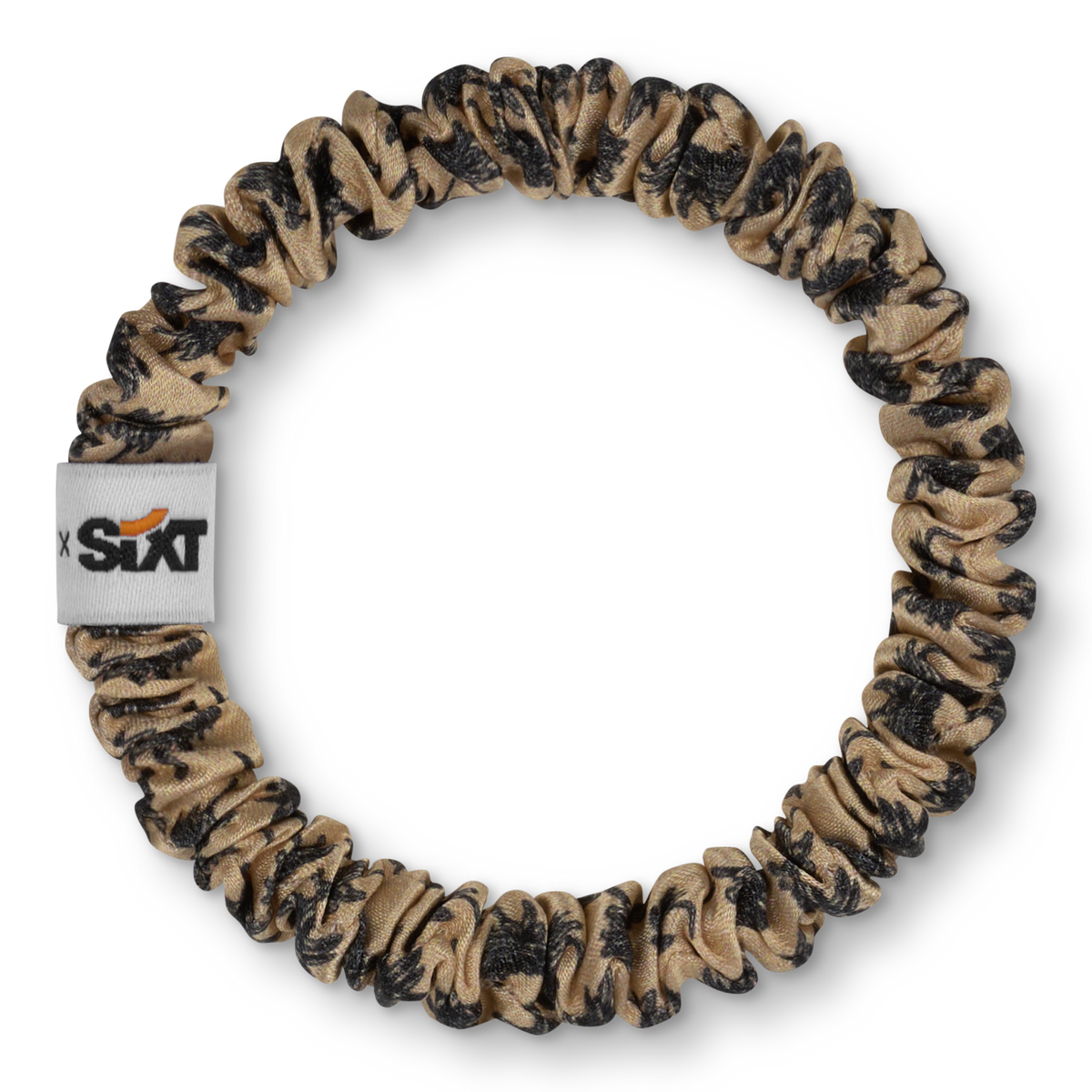 Co-Creation Charity BRUNCHIES® x Regine Sixt Kinderhilfestiftung – "Edelweiß" 100% Seiden Scrunchie für lange Haar