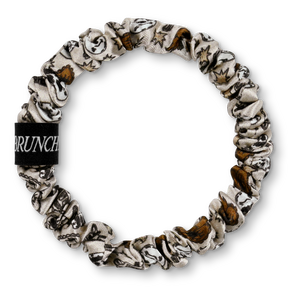 BRUNCHIES® "Cowboy Edition "Seiden Scrunchies Set mit 3 Haargummis in braunen Tönen für Western Fans
