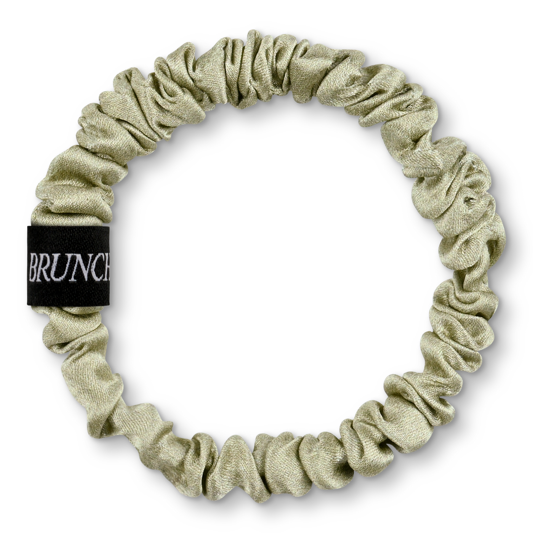 BRUNCHIES® "Snake Edition" Seiden Scrunchie Set aus 3 Haarbändern mitSchlangen Print für weiches Haar in erdigen grünen und braunen Tönen