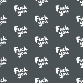 Brunchie aus Maulbeerseide mit extra sanftem Halt "Fuck You"