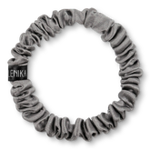 Brunchie für brüchiges Haar aus 100 % Maulbeerseide "Coolgrey"