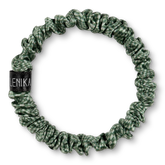 Brunchie for frizz-free hair made of pure silk "Racinggreen"