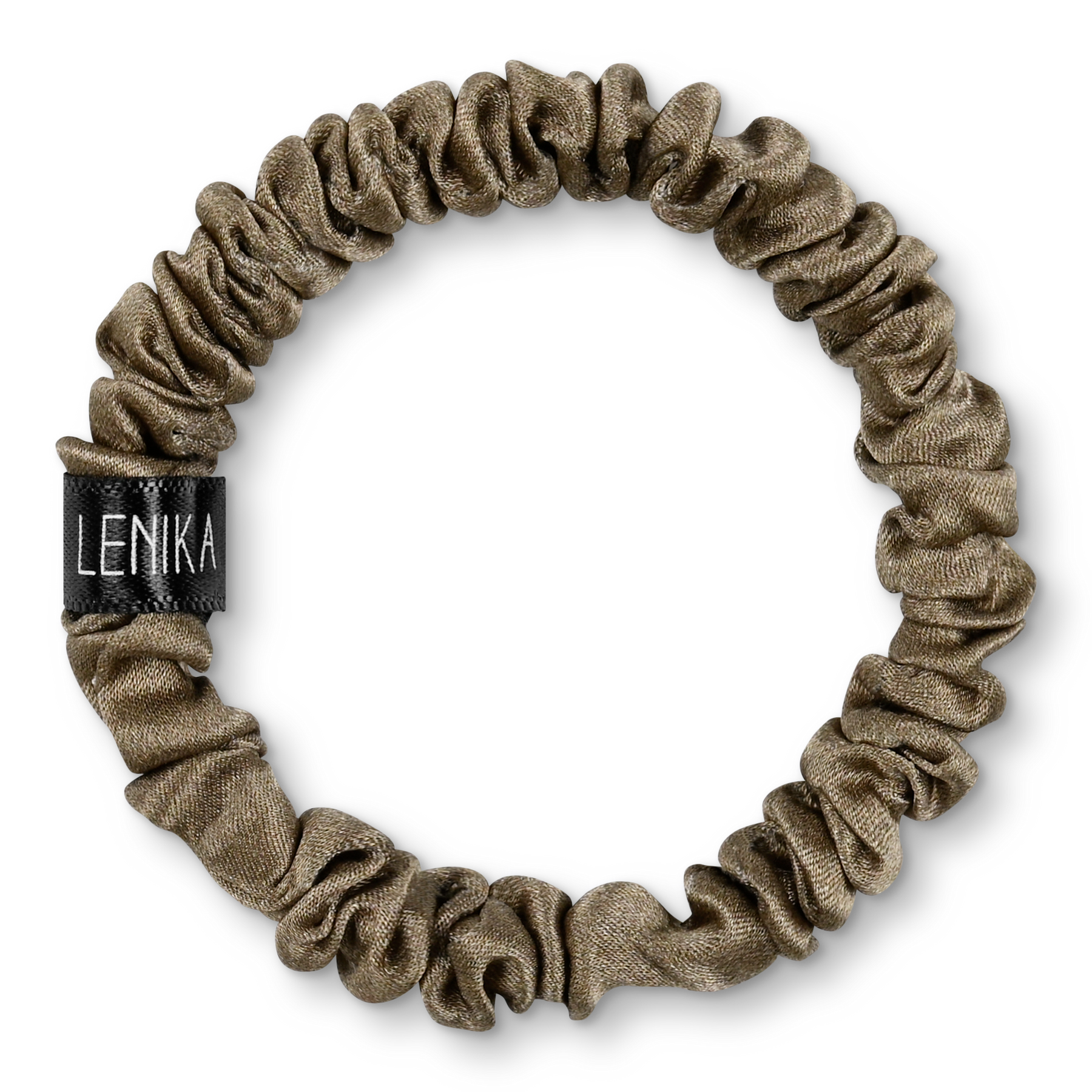 Brunchie aus Maulbeerseide für gesundes Haar "Snakeskin"