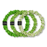 Brunchie set made of 100% mulberry silk "Matcha Edition"