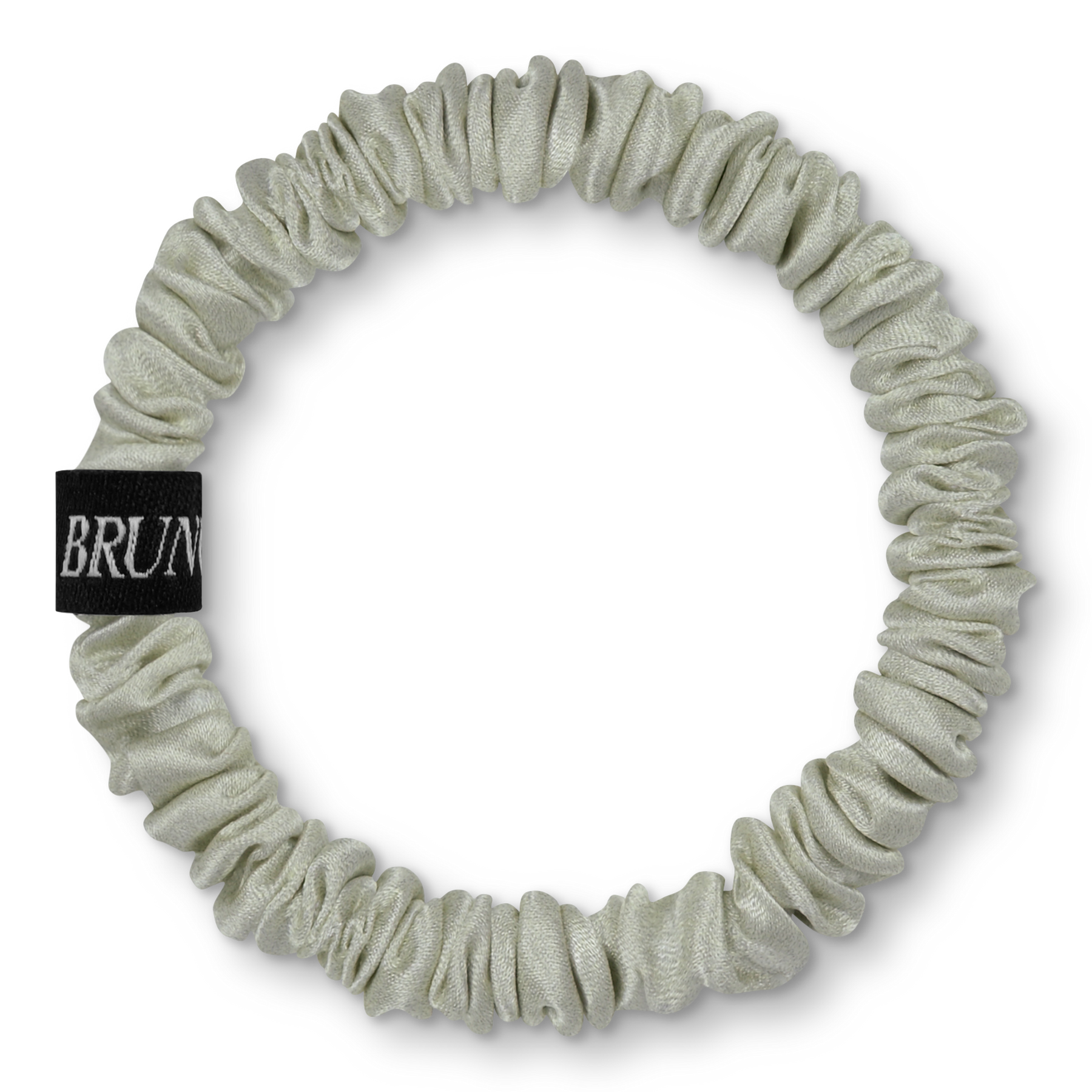 BRUNCHIES® "Mint" Seiden Scrunchie in leichtem Minzton - für glänzendes Haar ohne Haarbruch und ganz weich