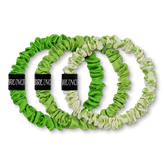 Brunchie set made of 100% mulberry silk "Matcha Edition"