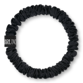 BRUNCHIES® "Black" Seiden Scrunchie für Locken und alle anderen Haartypen – schützend vor Austrocknung in schwarz