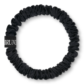BRUNCHIES® "Black" Seiden Scrunchie für Locken und alle anderen Haartypen – schützend vor Austrocknung in schwarz