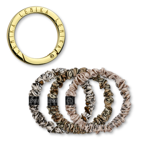 Scrunchie Set bestehend aus Wunsch-Edition & 1 Clip in Gold