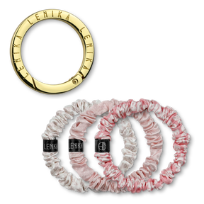 Scrunchie Set bestehend aus Wunsch-Edition & 1 Clip in Gold