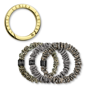 Scrunchie Set bestehend aus Wunsch-Edition & 1 Clip in Gold