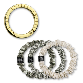 Scrunchie Set bestehend aus Wunsch-Edition & 1 Clip in Gold