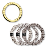 Scrunchie set consisting of your choice of edition &amp; 1 gold clip
