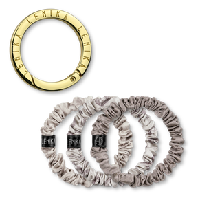 Scrunchie Set bestehend aus Wunsch-Edition & 1 Clip in Gold