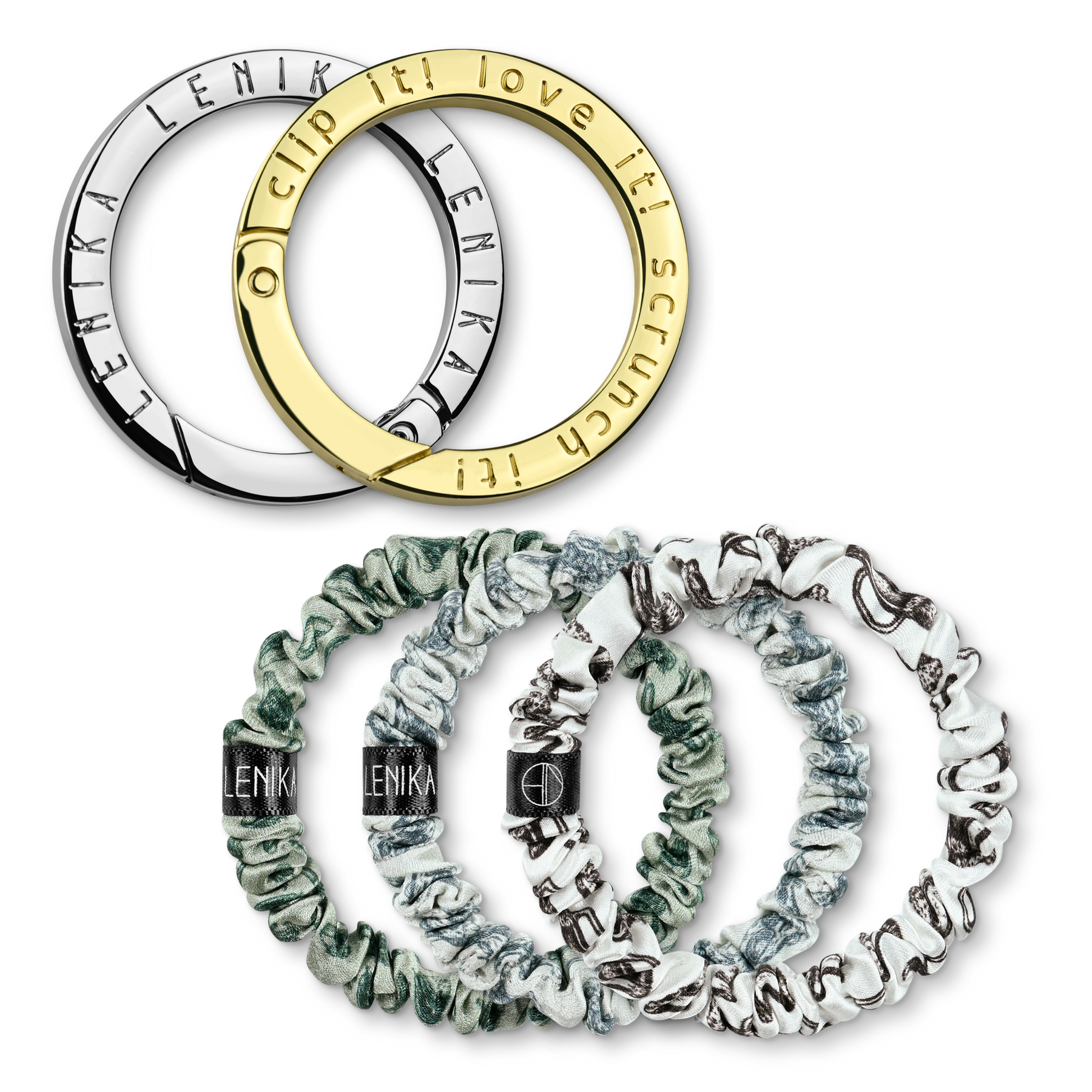 Scrunchie set consisting of your choice of edition &amp; 1 choice of clip