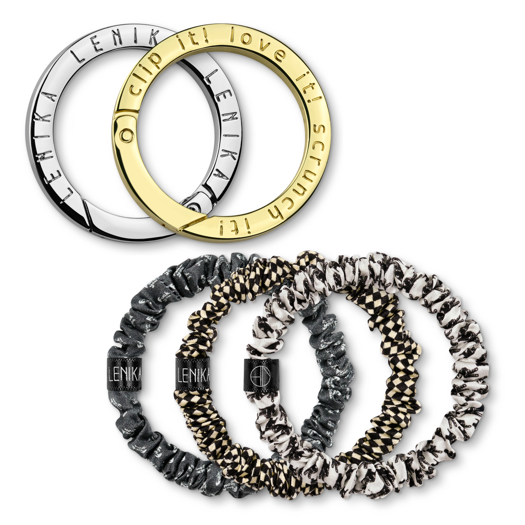 Scrunchie set consisting of your choice of edition &amp; 1 choice of clip