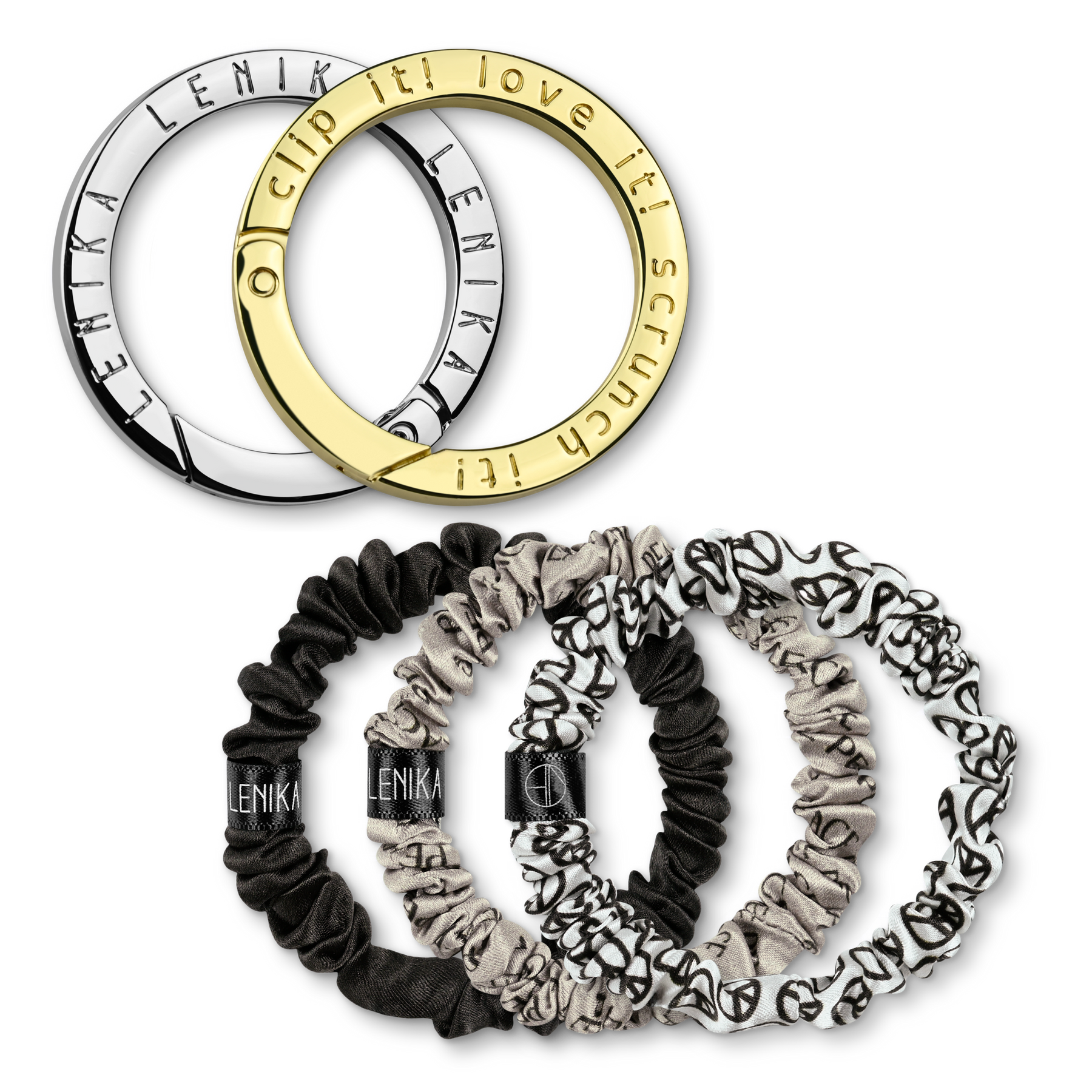 Scrunchie set consisting of your choice of edition &amp; 1 choice of clip