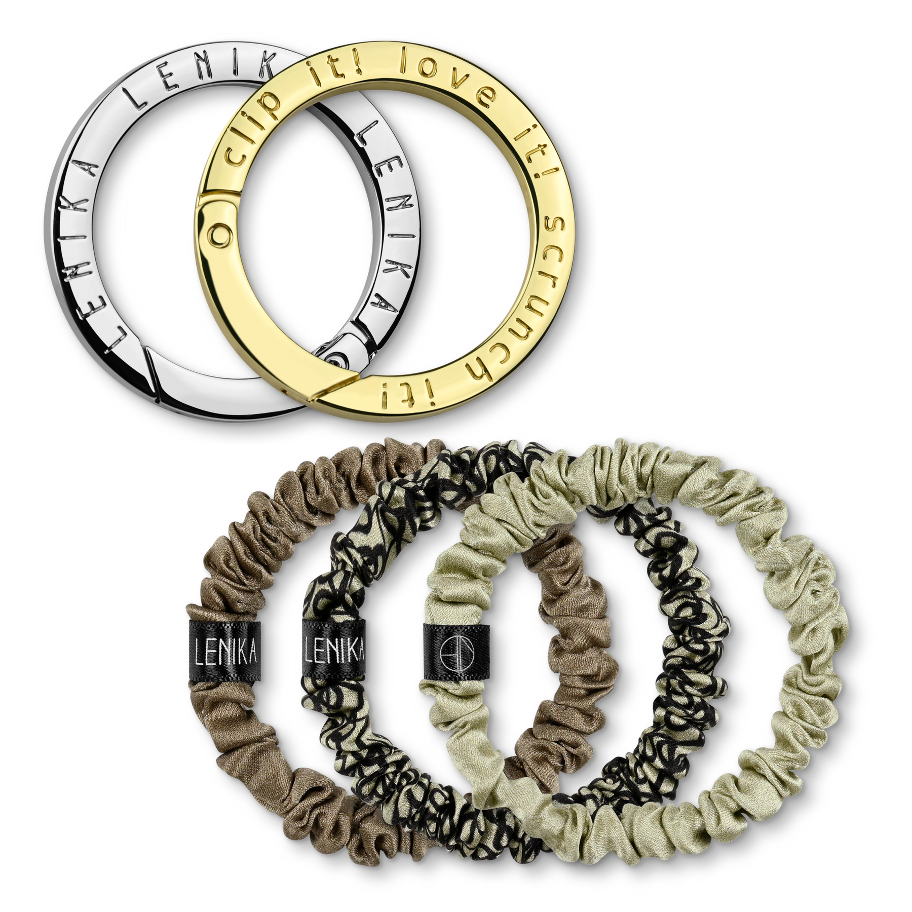 Scrunchie set consisting of your choice of edition &amp; 1 choice of clip