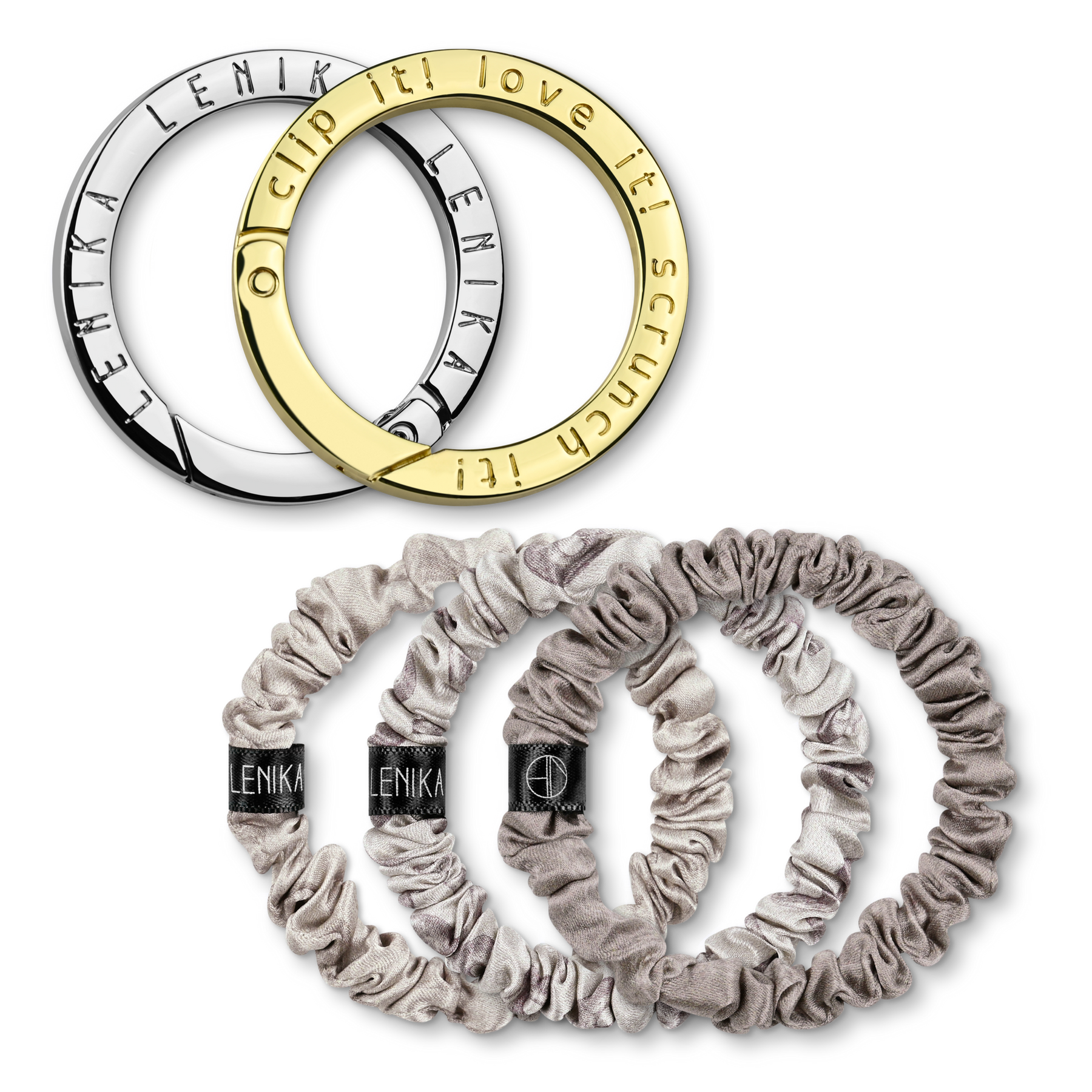 Scrunchie set consisting of your choice of edition &amp; 1 choice of clip