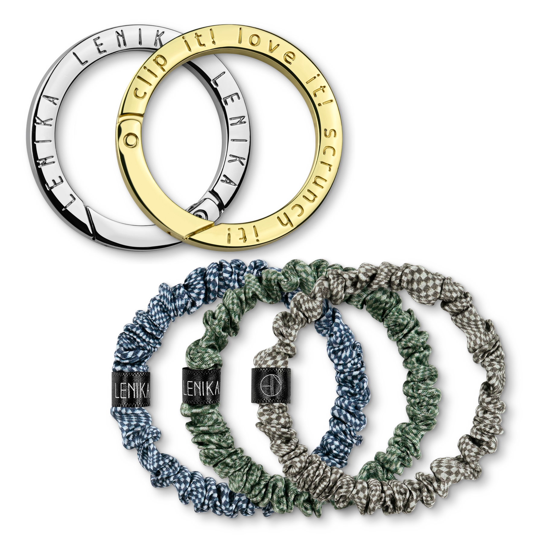 Scrunchie set consisting of your choice of edition &amp; 1 choice of clip