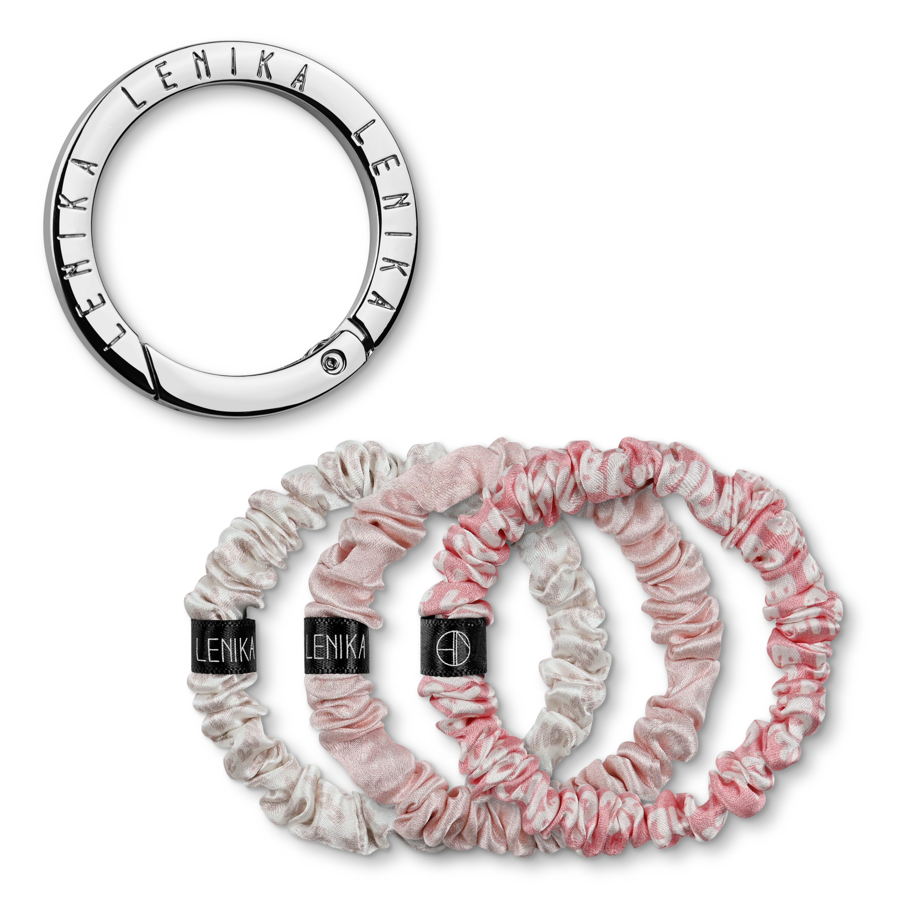 Scrunchie set consisting of your choice of edition &amp; 1 silver clip