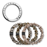 Scrunchie set consisting of your choice of edition &amp; 1 silver clip