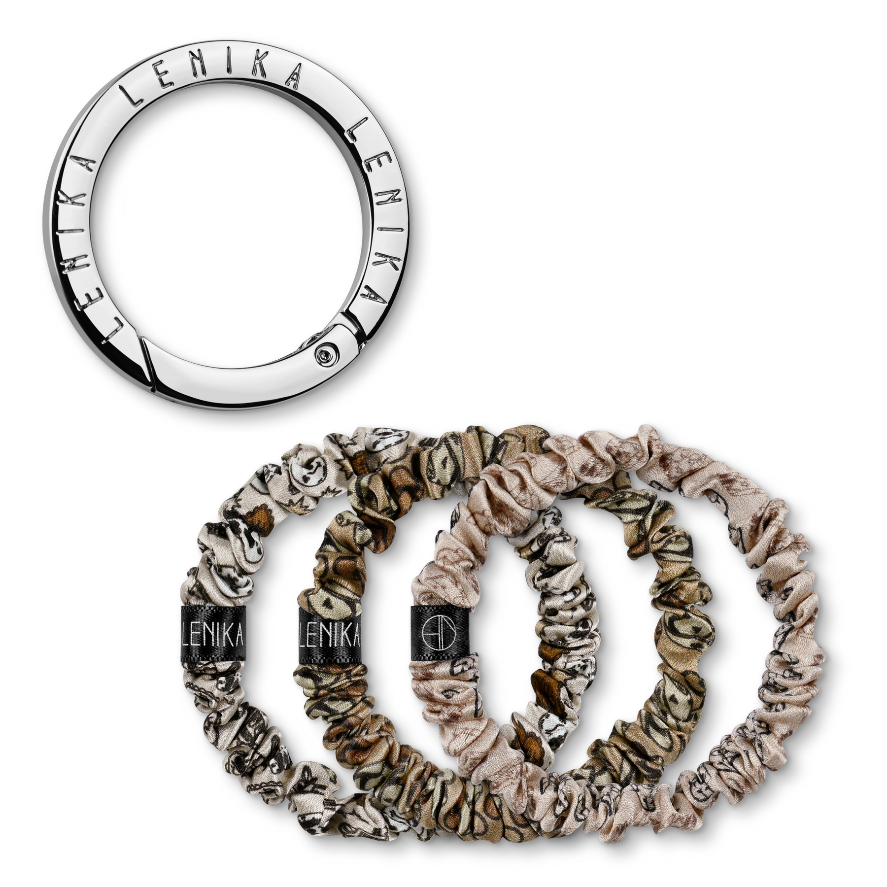 Scrunchie set consisting of your choice of edition &amp; 1 silver clip