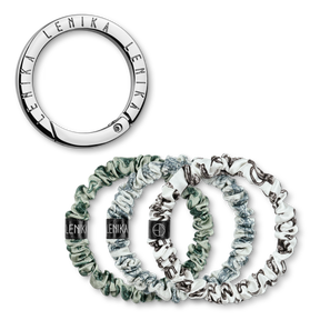 Scrunchie set consisting of your choice of edition &amp; 1 silver clip