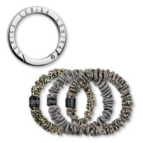 Scrunchie set consisting of your choice of edition &amp; 1 silver clip