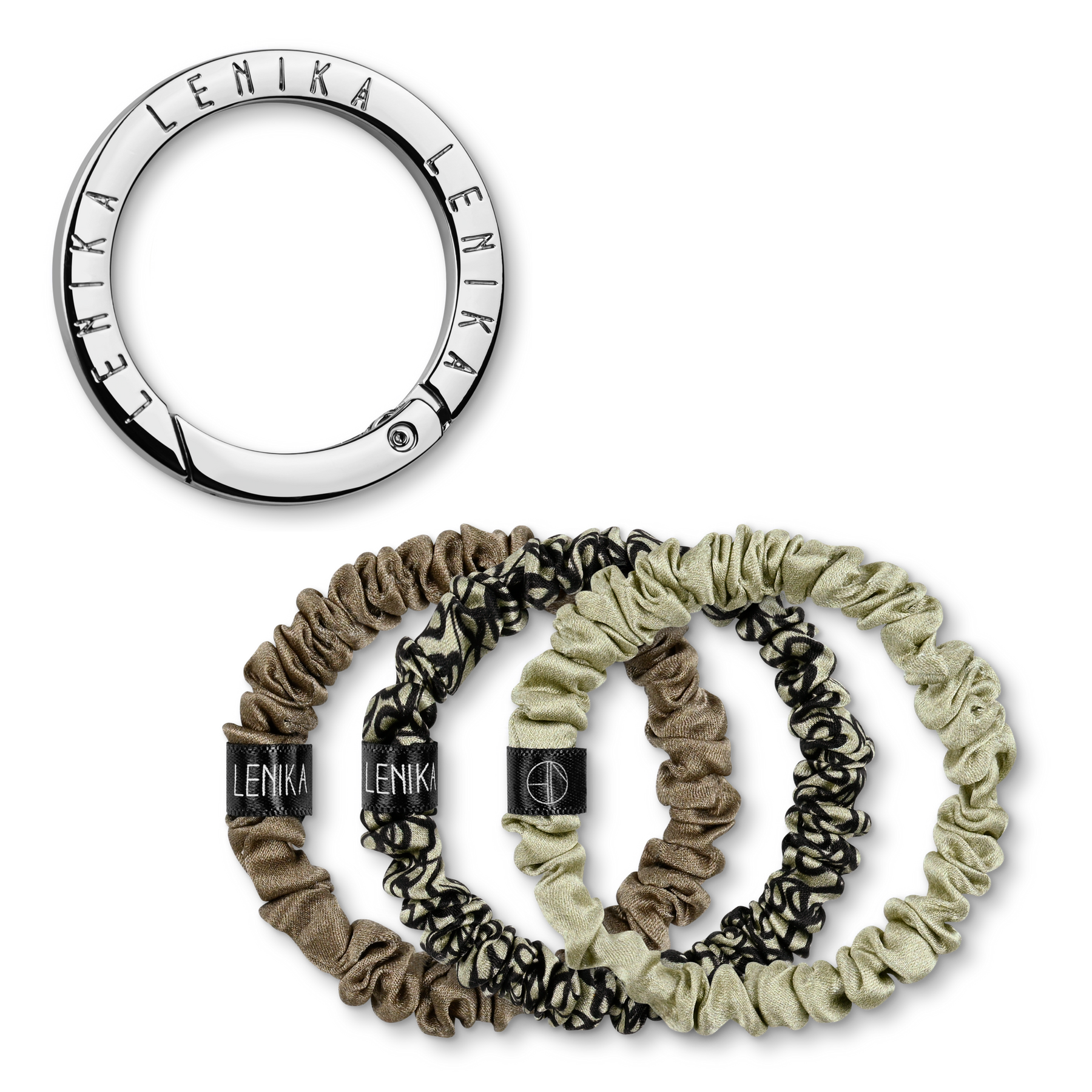 Scrunchie set consisting of your choice of edition &amp; 1 silver clip