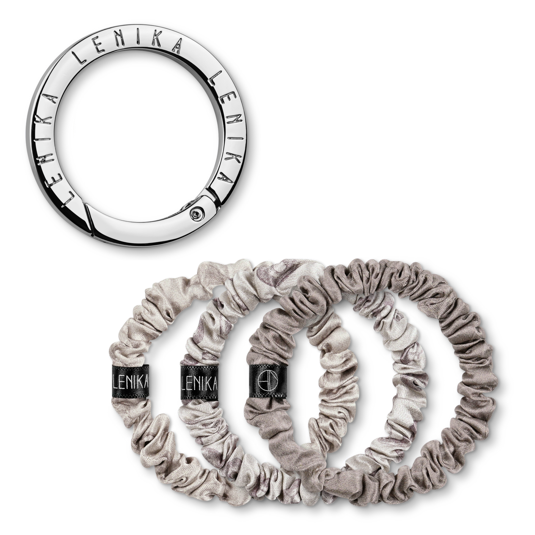 Scrunchie set consisting of your choice of edition &amp; 1 silver clip