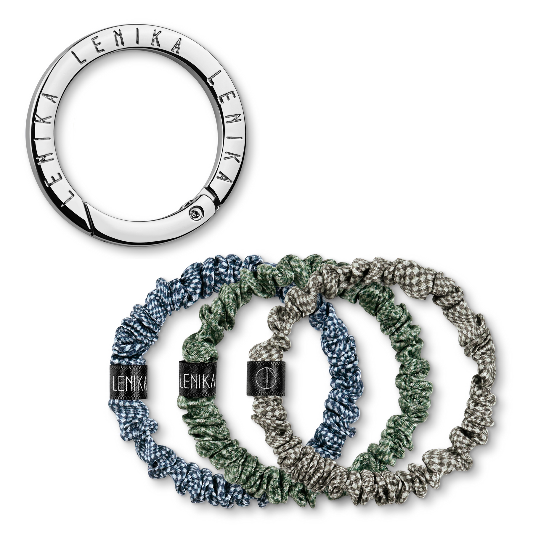 Scrunchie set consisting of your choice of edition &amp; 1 silver clip