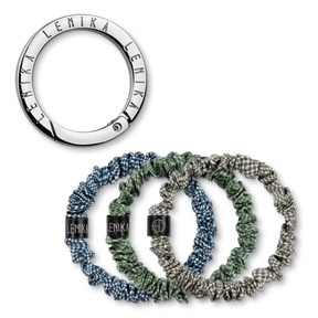 Scrunchie set consisting of your choice of edition &amp; 1 silver clip