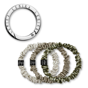 Scrunchie set consisting of your choice of edition &amp; 1 silver clip