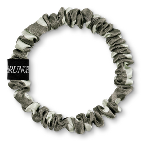 BRUNCHIES® "Selflove Edition" Seiden Scrunchies Set aus 3 Haargummis aus feinster Maulbeerseide für Selbstbewusstsein, Selbstliebe und als Geschenk für die Liebsten in Grau und Weiß