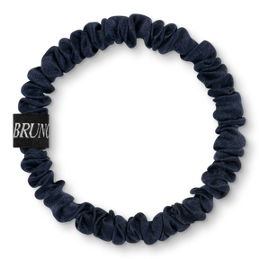 BRUNCHIES® "Midnight" Seiden Scrunchie - elegantes Nachtblau für einen perfekten Abendlook und gesund Haare