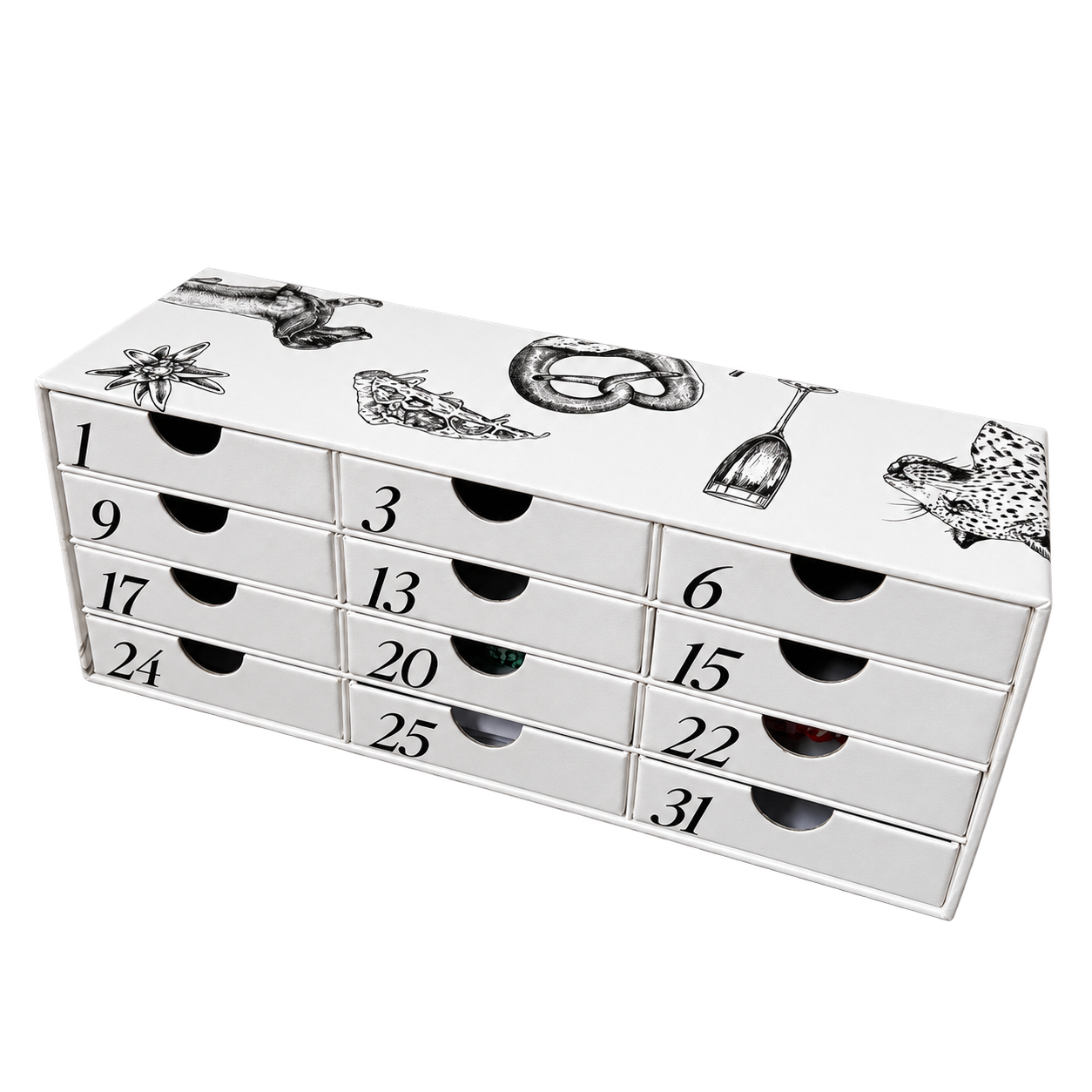 PRE ORDER BRUNCHIES® Adventskalender 2026 – 11 Seiden-Brunchies, Collector Clip & Charms