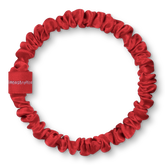BRUNCHIES® x menstruflow RED Seiden Scrunchie aus 100 % Maulbeerseide.