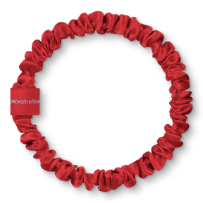 BRUNCHIES® x menstruflow RED Seiden Scrunchie aus 100 % Maulbeerseide.