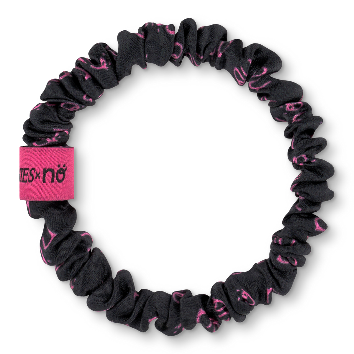 BRUNCHIES® x NÖ by Love It Green dunkelgrauer Seiden Scrunchie aus 100 % OEKO-TEX® STANDARD 100 zertifizierter Maulbeerseide.