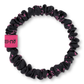 BRUNCHIES® x NÖ by Love It Green dunkelgrauer Seiden Scrunchie aus 100 % OEKO-TEX® STANDARD 100 zertifizierter Maulbeerseide.