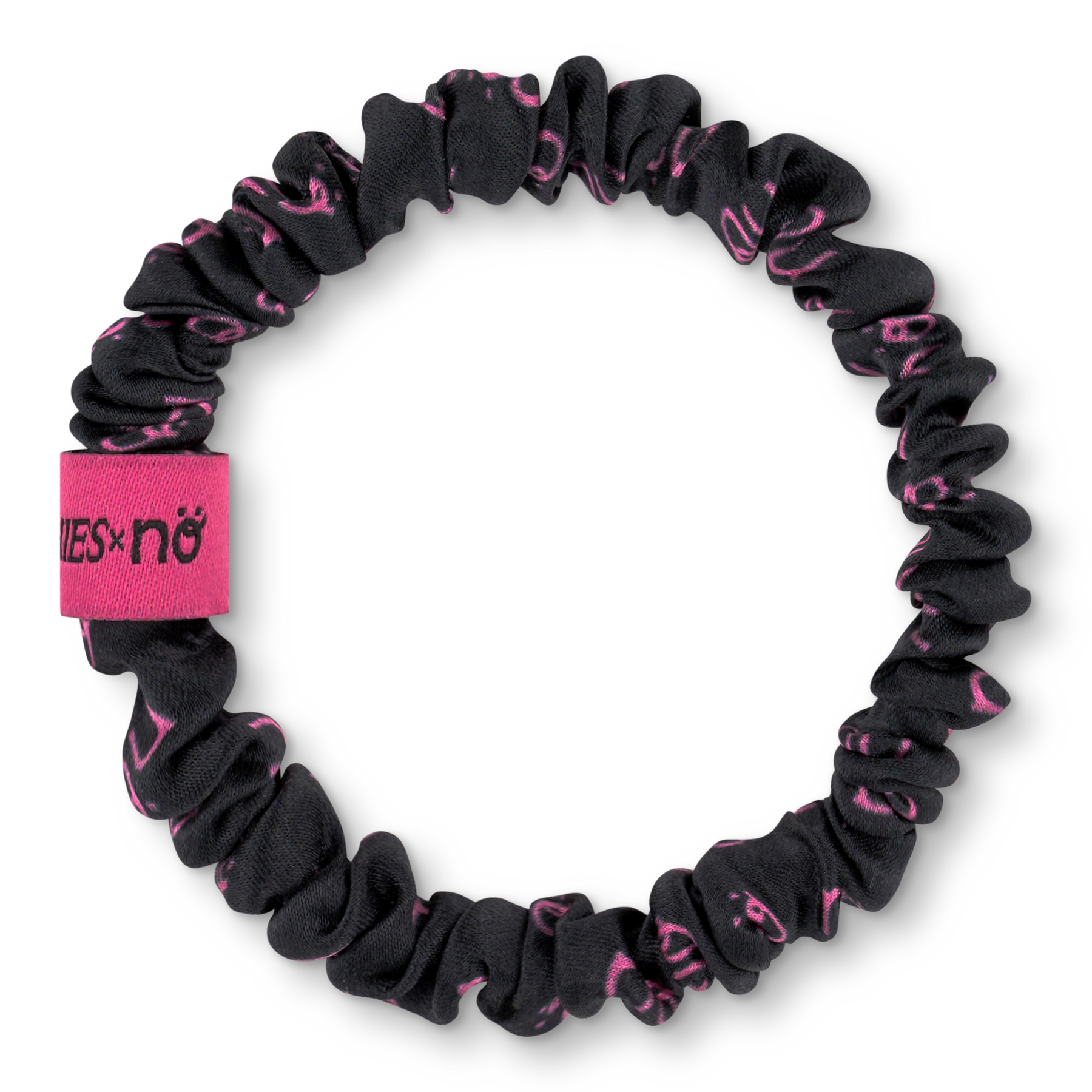 BRUNCHIES® x NÖ by Love It Green dunkelgrauer Seiden Scrunchie aus 100 % OEKO-TEX® STANDARD 100 zertifizierter Maulbeerseide.