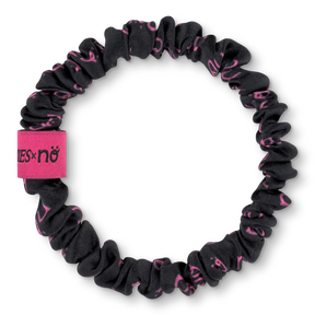 BRUNCHIES® x NÖ by Love It Green dunkelgrauer Seiden Scrunchie aus 100 % OEKO-TEX® STANDARD 100 zertifizierter Maulbeerseide.
