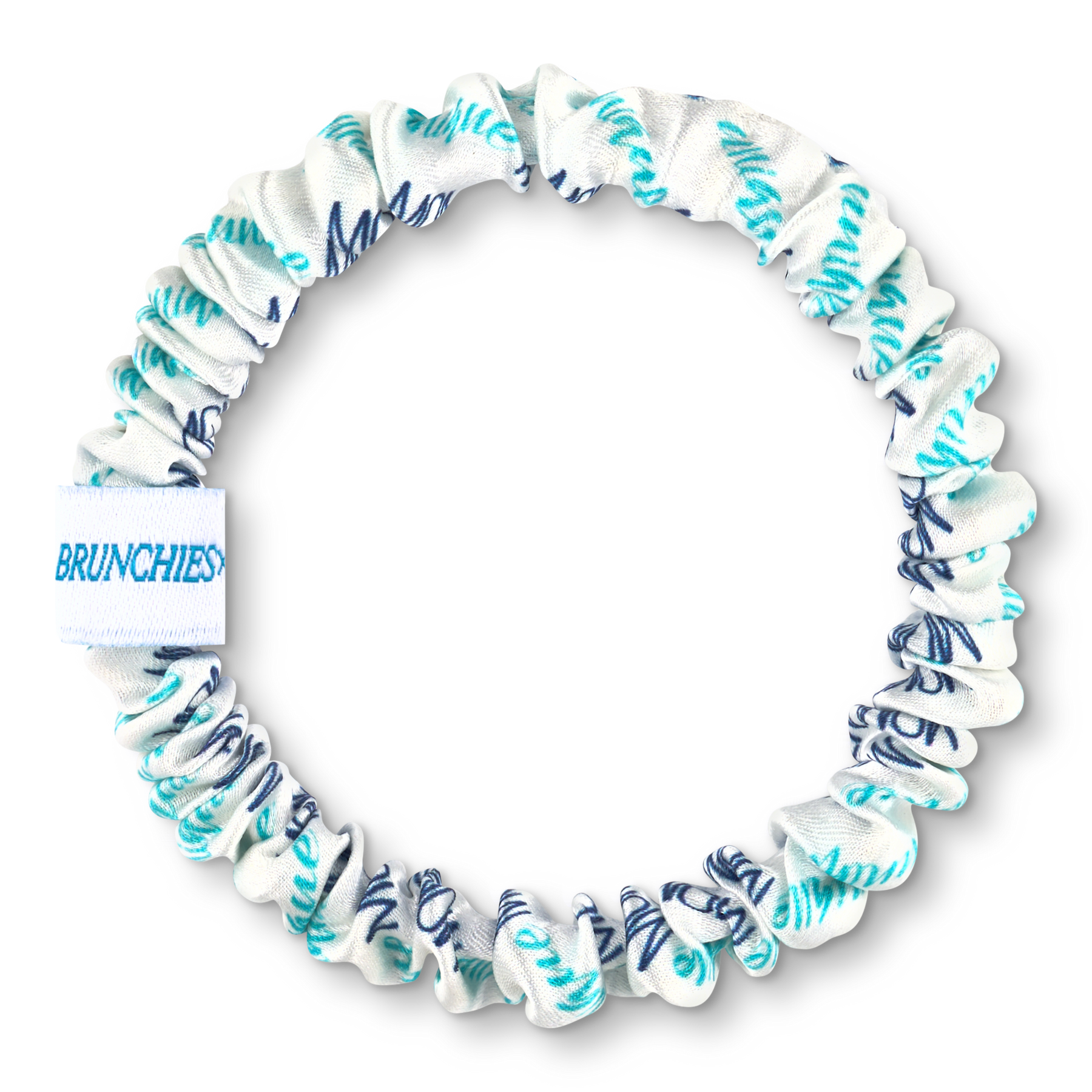 BRUNCHIES® x Unique Moments Seiden Scrunchie aus 100 % Maulbeerseide – exklusive Co-Creation der Eventreihe Unique Moments.